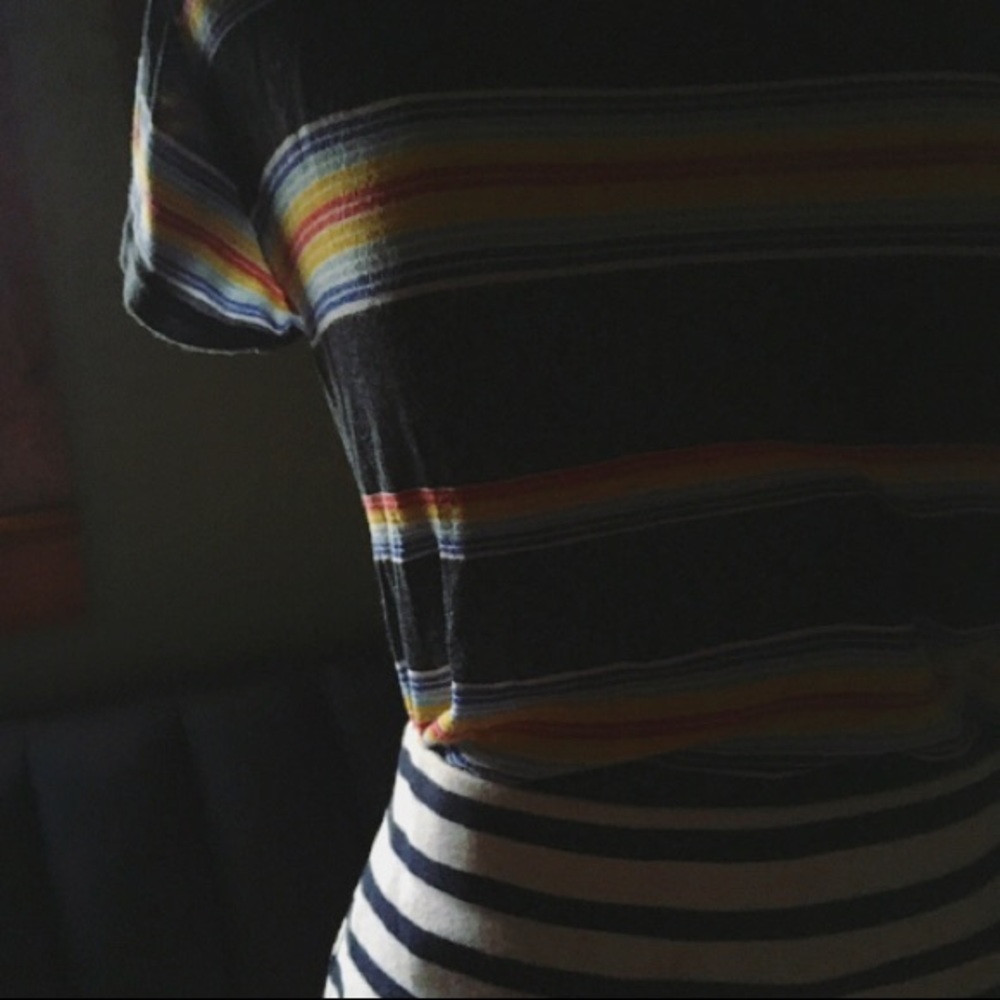 Comfy Color-stripes T